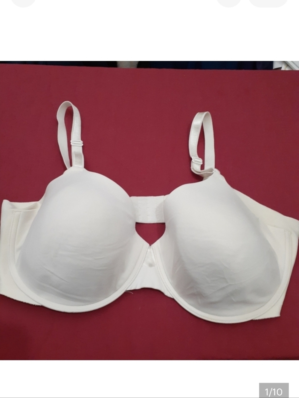 WARNERS Olga White Wired Padded Bra Size  42D